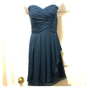 Strapless bridesmaid dress
